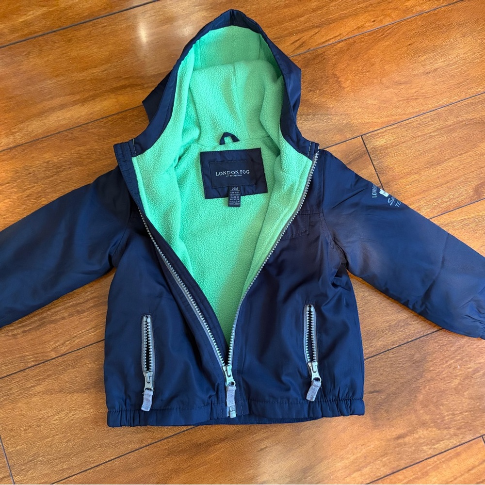 London Fog Kids Raincoat with Mint Lining